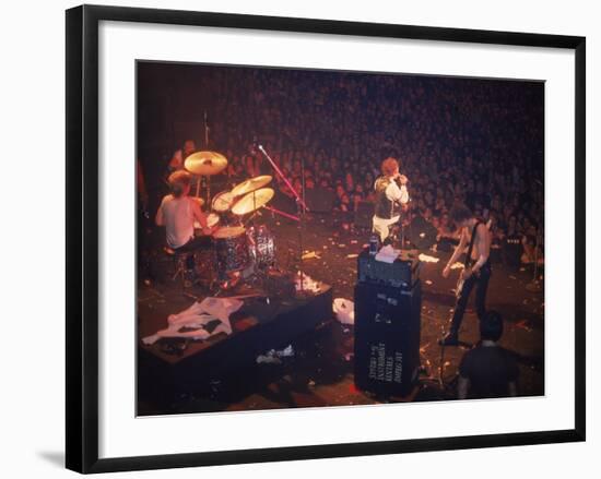 The Band the Sex Pistols Performing at their Last Show-David Mcgough-Framed Premium Photographic Print