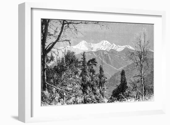 The Banderpunch Mountains, India, 1895-Charles Barbant-Framed Giclee Print