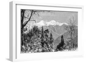 The Banderpunch Mountains, India, 1895-Charles Barbant-Framed Giclee Print