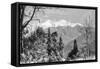 The Banderpunch Mountains, India, 1895-Charles Barbant-Framed Stretched Canvas