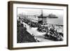 The Bandstand and Pier, Eastbourne, East Sussex, Early 20th Century-E Dennis-Framed Giclee Print