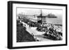 The Bandstand and Pier, Eastbourne, East Sussex, Early 20th Century-E Dennis-Framed Giclee Print