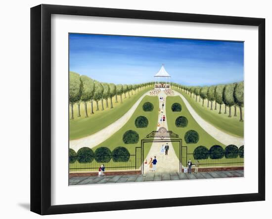 The Bandstand-Mark Baring-Framed Giclee Print