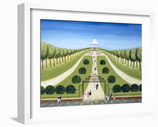 The Bandstand-Mark Baring-Framed Giclee Print