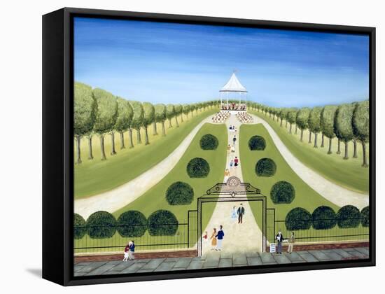 The Bandstand-Mark Baring-Framed Stretched Canvas