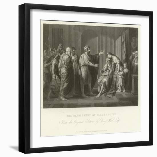 The Banishment of Cleombrotus-Benjamin West-Framed Giclee Print