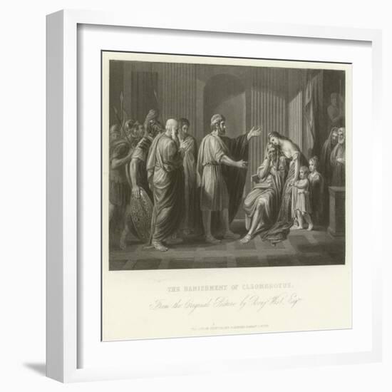 The Banishment of Cleombrotus-Benjamin West-Framed Giclee Print