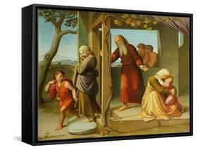 The Banishment of Hagar, 1841 (Oil on Canvas)-Friedrich Overbeck-Framed Stretched Canvas