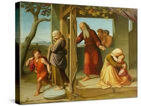 The Banishment of Hagar, 1841 (Oil on Canvas)-Friedrich Overbeck-Stretched Canvas