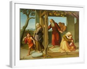 The Banishment of Hagar, 1841 (Oil on Canvas)-Friedrich Overbeck-Framed Giclee Print