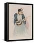The Banjo Lesson, Circa 1893-Mary Cassatt-Framed Stretched Canvas