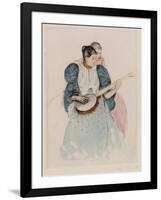 The Banjo Lesson, Circa 1893-Mary Cassatt-Framed Giclee Print