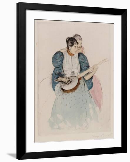 The Banjo Lesson, Circa 1893-Mary Cassatt-Framed Giclee Print