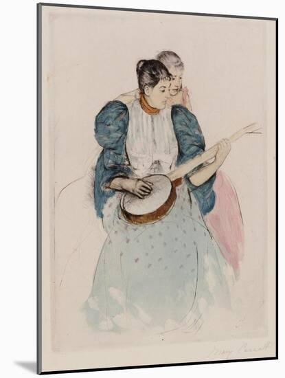 The Banjo Lesson, Circa 1893-Mary Cassatt-Mounted Giclee Print