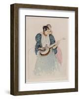 The Banjo Lesson, Circa 1893-Mary Cassatt-Framed Giclee Print