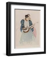 The Banjo Lesson, Circa 1893-Mary Cassatt-Framed Giclee Print