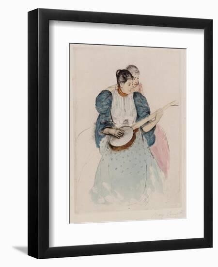 The Banjo Lesson, Circa 1893-Mary Cassatt-Framed Giclee Print