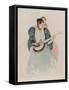 The Banjo Lesson, Circa 1893-Mary Cassatt-Framed Stretched Canvas