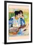 The Banjo Lesson-Mary Cassatt-Framed Art Print