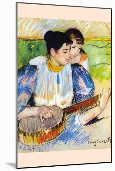 The Banjo Lesson-Mary Cassatt-Mounted Art Print