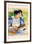 The Banjo Lesson-Mary Cassatt-Framed Art Print