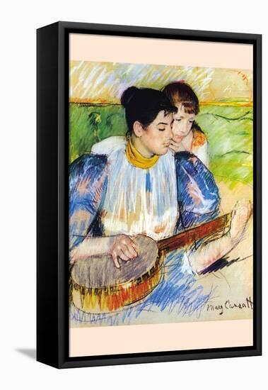 The Banjo Lesson-Mary Cassatt-Framed Stretched Canvas