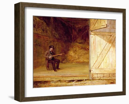 The Banjo Player, 1850-55 (Oil on Canvas)-William Sidney Mount-Framed Giclee Print