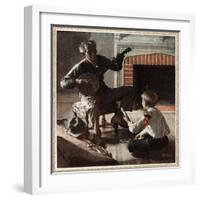 The Banjo Player-Norman Rockwell-Framed Giclee Print