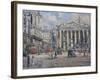 The Bank Crossing, the Royal Exchange and the Bank of England C.1930-John Sutton-Framed Giclee Print