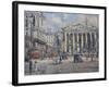 The Bank Crossing, the Royal Exchange and the Bank of England C.1930-John Sutton-Framed Giclee Print