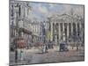 The Bank Crossing, the Royal Exchange and the Bank of England C.1930-John Sutton-Mounted Giclee Print