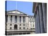 The Bank of England and Royal Exchange, Threadneedle Street, City of London, London, England, UK-Amanda Hall-Stretched Canvas