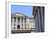 The Bank of England and Royal Exchange, Threadneedle Street, City of London, London, England, UK-Amanda Hall-Framed Photographic Print