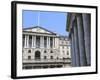 The Bank of England and Royal Exchange, Threadneedle Street, City of London, London, England, UK-Amanda Hall-Framed Photographic Print