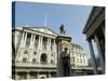 The Bank of England and the Royal Exchange, City of London, London, England, United Kingdom-Ethel Davies-Stretched Canvas