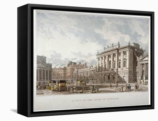 The Bank of England, City of London, 1816-Daniel Havell-Framed Stretched Canvas