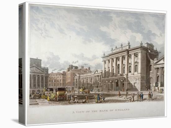 The Bank of England, City of London, 1816-Daniel Havell-Stretched Canvas