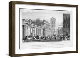 The Bank of England, City of London, 1827-William Tombleson-Framed Giclee Print