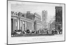 The Bank of England, City of London, 1827-William Tombleson-Mounted Giclee Print