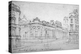 The Bank of England, City of London, C1830-Thomas Hosmer Shepherd-Stretched Canvas