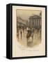 The Bank of England, the Royal Exchange-English School-Framed Stretched Canvas