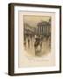 The Bank of England, the Royal Exchange-English School-Framed Giclee Print