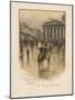 The Bank of England, the Royal Exchange-English School-Mounted Giclee Print