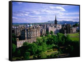 The Bank of Scotland, Highland Tolbooth Kirk, Camera Obscura & the General Assembly, Edinburgh, UK-Jonathan Smith-Framed Stretched Canvas