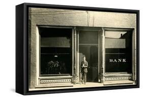 The Bank on Main Street-null-Framed Stretched Canvas
