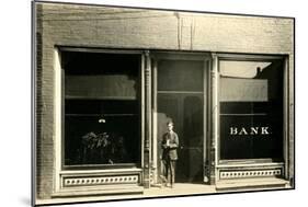 The Bank on Main Street-null-Mounted Art Print
