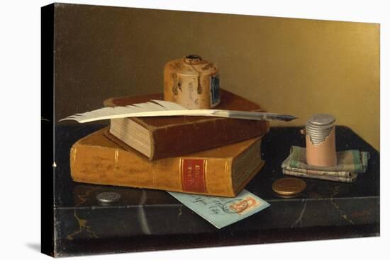 The Banker's Table, 1877-William Michael Harnett-Stretched Canvas