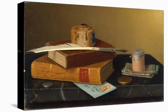 The Banker's Table, 1877-William Michael Harnett-Stretched Canvas