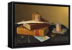 The Banker's Table-William Michael Harnett-Framed Stretched Canvas