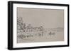 'The Banks of Loing', c.1880s, (1946)-Alfred Sisley-Framed Giclee Print